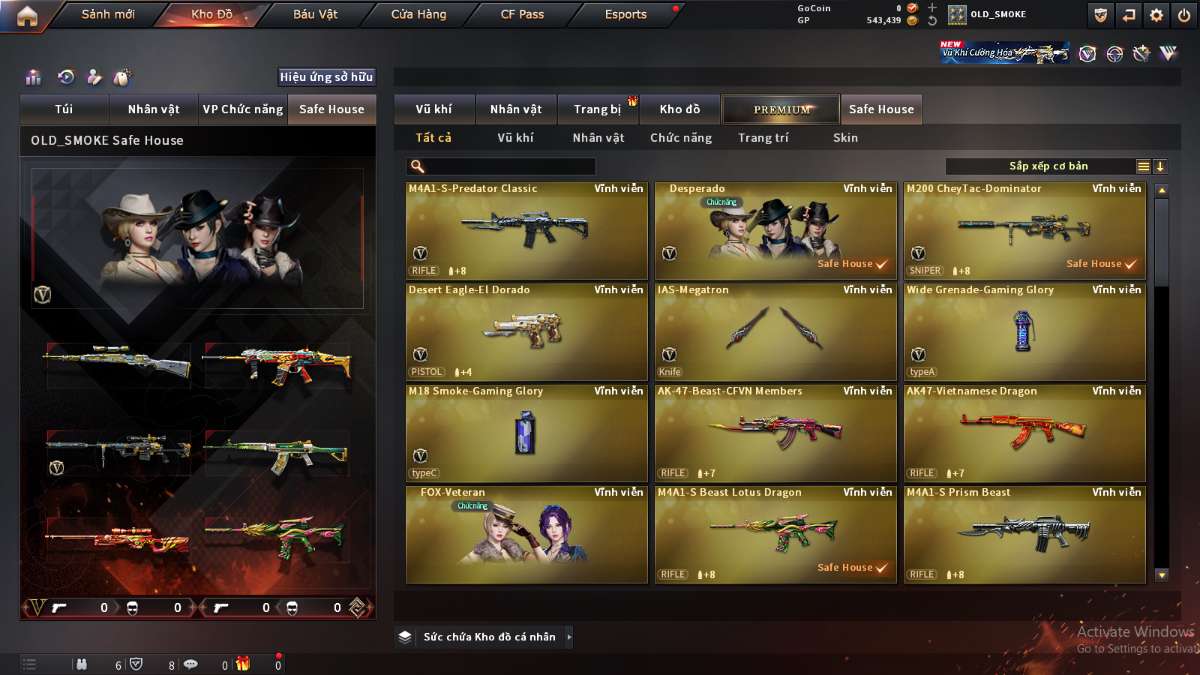 shop acc cf uy tin gia re
